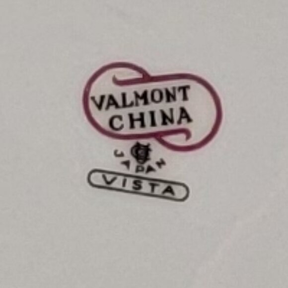 4 Vintage 1950's Vista Valmont China made in Japan. 6 1/2" Bread & Butter plates - Picture 7 of 8